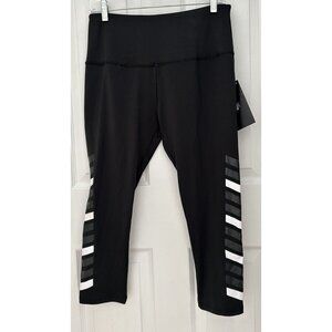 BSP Better Sports Performance Womens Athletic Yoga Fitted Leggings Size XL Black